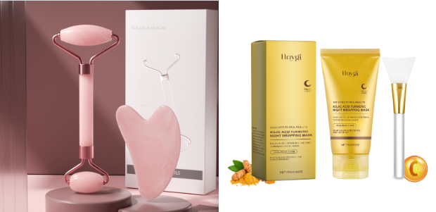 Scraping Roll Massager Set Facial Muscle Relaxation Body Tool