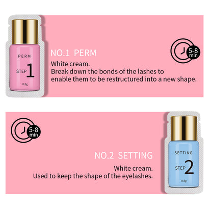 10 Pairs Sachet Lifting Lotion Lashes Lift Set Perm 8-12 Minutes Convenience Use Make Up Tools